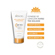Biolog Leke Karşıtı Güneş Kremi Spf 50 50 ML
