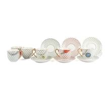 Mikasa Moor Ligne Dor 6 Kişilik Kahve Fincan Seti 100cc P123.123854 Çok Renkli