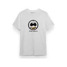 Kung Fu Panda Inner Peace Beyaz Kısa Kol Erkek Tshirt 001