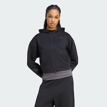 Adidas Z.n.e. Cropped Full Zip Kadın Sweatshirt C-adıkf6392b30a00 Siyah