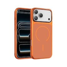 Apple Uyumlu iPhone 17 Pro Max Rush Magsafe Kapak - Turuncu