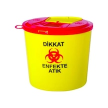 Tıbbi Atık Çöp Kovası 5 Lt 5 Adet .Tıbbı Kova Hastahane Labaratu
