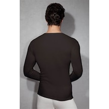 Mode Cool Doreanse Erkek Yuvarlak Yaka Uzun Kol T Shirt 2965 Siyah