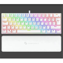 Gameagle Ge2021 Helıos Rgb Kablolu Tr Layout Mekanik Beyaz Oyuncu Klavyesi Kdo