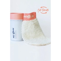 Ekru Örgü Banyo Lif Kese Arkası %100 Floş Ipek Duş Hamam Spa Saun