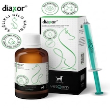 Vetqom Canine Diaxor 90 Ml Köpekler İçin Sağlıklı Zayıfıama, Yağ Yakıcı Ve Kan Şekeri Dengeleyici