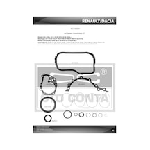 Otoconta Alt Takım Contası R19-clıo 1.4 8v Enjektörlü E6j-e7j Keçeli 40116004 7701348178