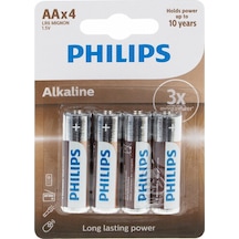 Philips LR6A4B/10 Alkalin AA Kalem Pil 4'lü