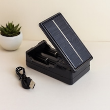 Li-ion Pil Şarj Aleti 1200ma Güneş/solar, 2'li