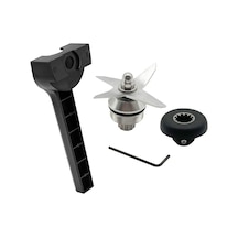 Maiyame Vitamix 5200 Serisi İçin Dayanıklı Paslanmaz Çelik Bıçaklar, Karıştırma Başlığı Ve Anahtar Seti Siyah