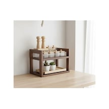 Ahşap 2 Katlı Baharatlık Standı - Tezgah Üstü Düzenleyici Raf - Modern Mutfak Rafı 25x20 Cm Diğer Ahşap 2 Katlı Baharatlık Standı - Tezgah Üstü Düzenleyici Raf - Modern Mutfak Rafı 25x20 Cm Diğer