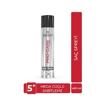 Sinep Pro-care Mega Strong Saç Spreyi 5 Numara Sertlik 400 Ml