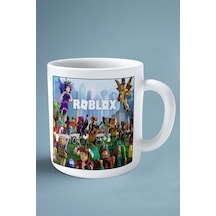 Roblox Oyun Baskılı Kupa Bardak Çift Taraflı Baskı Kişiye Özel Model 11 Beyaz