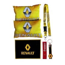 Renault Uyumlu Dijital Baskılı Sarı Araç Boyun Yastığı Renault