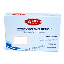 Ds Sağlık Nonwoven Yara Örtüsü 9cm 15cm 25'li