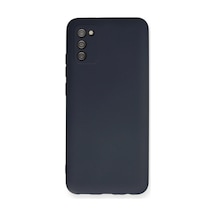 Samsung Galaxy A03s Kılıf Nano İçi Kadife Silikon - Lacivert