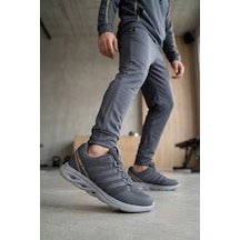 Elit Asprt4138 Erkek Klasik Sneaker Koyu Gri
