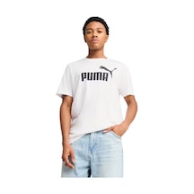 Puma Essentials No. 1 Logo Tee Erkek Beyaz Kısa Kollu Tişört 68253202 Beyaz