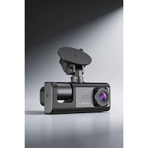 Geri Görüş Kameralı 3 Kameralı Araç İçi Kamera Gece Görüşlü Dashcam