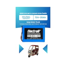 Sam Golf Plus Batarya Standart Kapasite Lifepo4 72v 20ah Elektrikli Motosiklet Bataryası