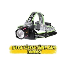 W668 Yüksek Lümen Metal Kafa Zoomlu Type-c Şarjlı Kafa Lambası Çok Renkli