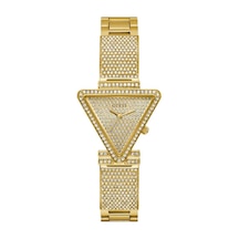 Guess Gugw0644l2 Altın Kaplama Taşlı Üçgen Kadın Kol Saati