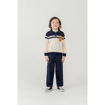 Harby Kids Erkek Triko Üst Ve Pantolonlu İkili Takım 3-10 Yaş -148550 - Lacivert Lacivert
