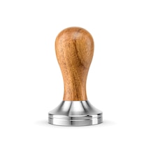 Barista Ahşap Saplı Tamper Ahşap Gümüş