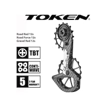 Token Shurıken Tk1759xs Tbt Tiramic Arka Vites Plaka Seti Sram Etap Axs Red Force 12 Vites Siyah