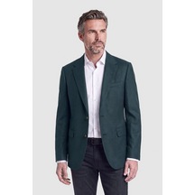 Bisse Yeşil Süet Dokulu Düğmeli Blazer Ceket Pck26k26203 47
