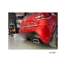 Kit Garaj Renault Clio 4 Rs Egzoz Görünümlü Piano Black Difüzör Plastik Boyalı