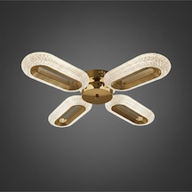 Eclipse Model 4"lü Gold 3 Renk Modu Ledli Modern Tavana Sıfır Salon Mutfak Yatak Odası Led Avize Altın