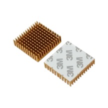 Peltier Uyumlu Alüminyum 4x4cm Soğutucu Gold Renk Termal Çift Taraflı Bantlı Diğer