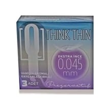 Q Kondom Think Thin 3'lü Extra Ince 0,045 Mm