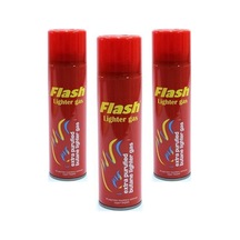 Çakmak Gazı 270 Ml. Parlı Kırmızı Kutu 3'lü Set