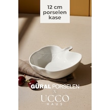 12 Cm Porselen Kase Çerezlik Kahvaltılık Meyve Tabağı Tatlı Sunum Tabağı Kahvaltılık Tabak beyaz