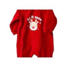 Andywawa Ac25332 Happy Newyear Kadife Bebek Tulum Red Red