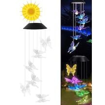 Greentech Güneş Enerjili Renk Geçişli Kristal Kelebek Aydınlatma / GT-SL08