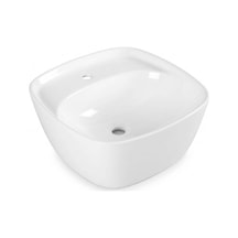 Serel - Batarya Banklı Çanak Lavabo 46x46 Cm Beyaz - 3051txs110h Diğer