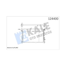Kale 0223281ab Motor Su Radyatoru Connect 1.8tdcı 75 90ps 03 09 Klımasız 1365996-2t148005ad-2t148005cc