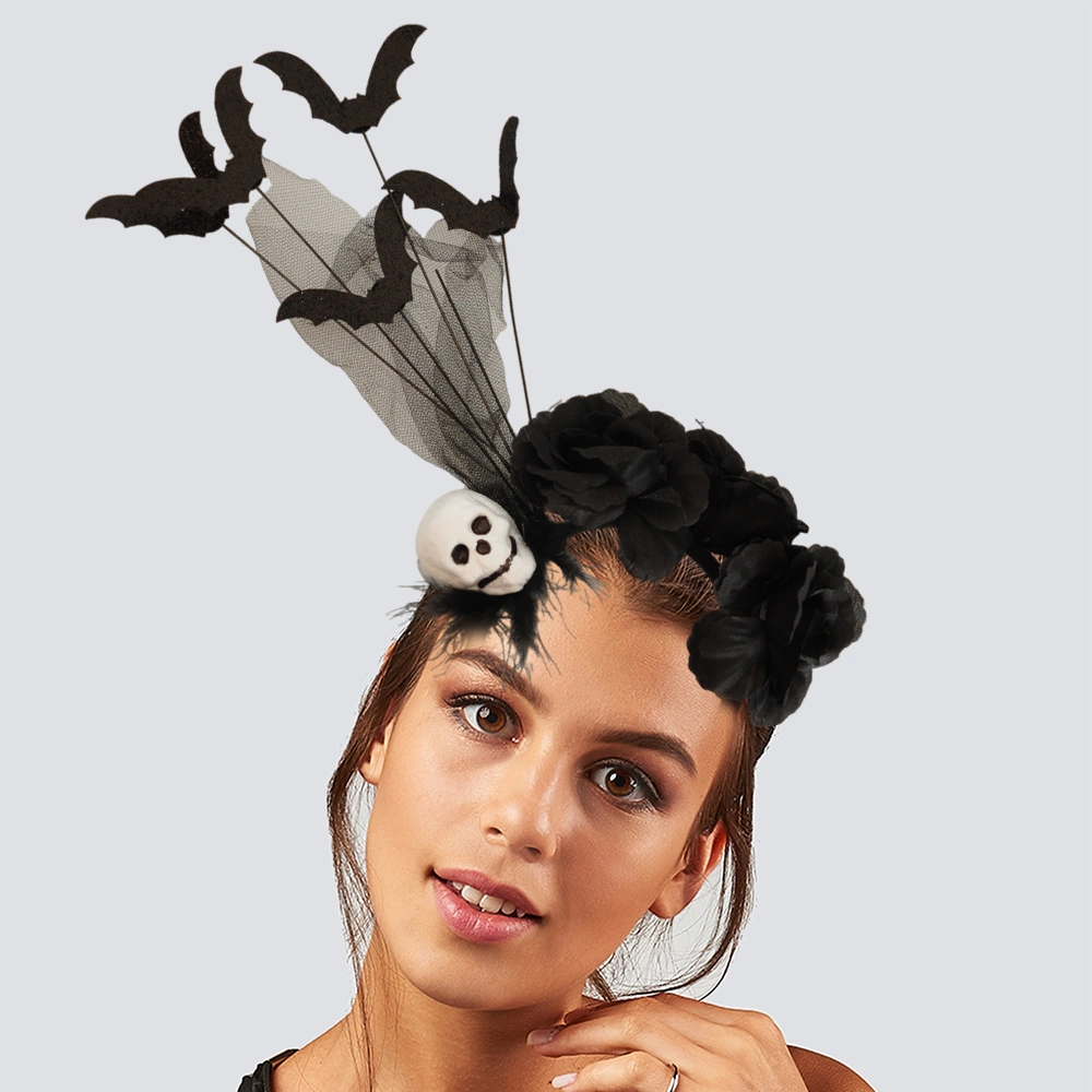 Halloween Cadılar Bay.siyah Kuruk.gül,tül Yarasa Diğer