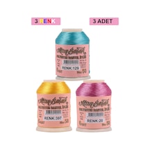 3 Adet Altınbaşak Oya Ve Dantel İpi 20 Gr - Royaleks - No: 397 - 020 - 129 Çok Renkli