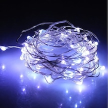 7 Metre Yılbaşı Ağacı Işığı Beyaz Pilli Işık Pilli Beyaz Led Işık Beyaz Noel Işığı Yılbaşı Işığı Beyaz