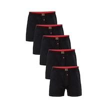 5'Li Anıt lu Havlu Bel Düğmeli Boxer Rahat Kesim 2 Çift Bambu Patik Çorap Hediyemizdir 001