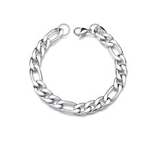 Chavin 9.5 mm Figaro Gri Çelik Erkek Bileklik et85by-9