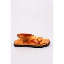 Dgn 3040 Kadin Çapraz Bantli Sandalet 3040-2261-R13813 Turuncu