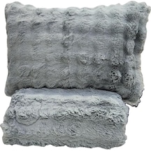 Comfort Yorgan Seti Çift Kişilik Puff Loria Gri