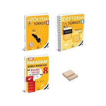 Lgs 8. Sınıf Türkçe Ve Paragraf Atölyem-defterim 3lü Set + Telefon Standı