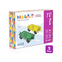 Magly Magnetic Cars Manyetik Araç Oyun Seti - Manyetik Yapı Blokları Araba Eklentisi