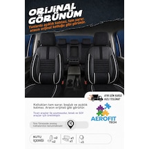 Hyundai İ40 Phantom Siyah Beyaz Tay Tüyü Oto Koltuk Kılıfı Tam Set -ortopedik-kolay Montaj-terletmez 2018-2026